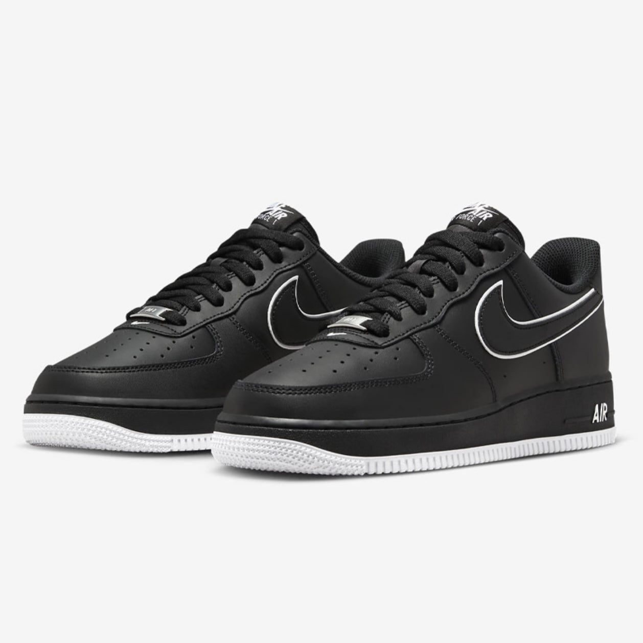 Nike Air Force 1 '07 Low Black White Sole Ath