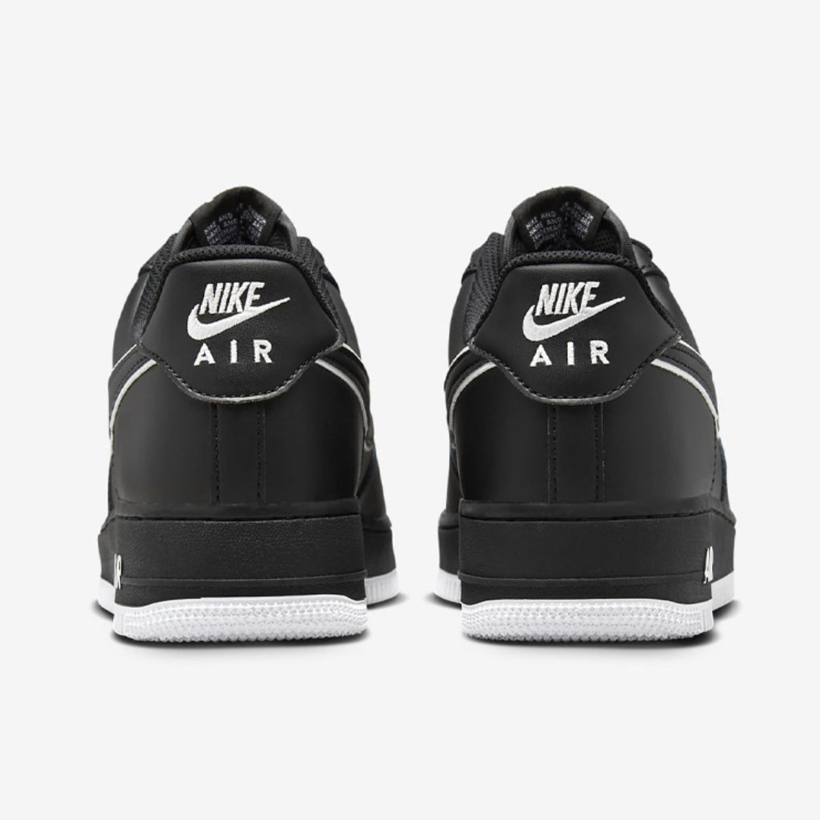 Nike Air Force 1 '07 Low Black White Sole Ath