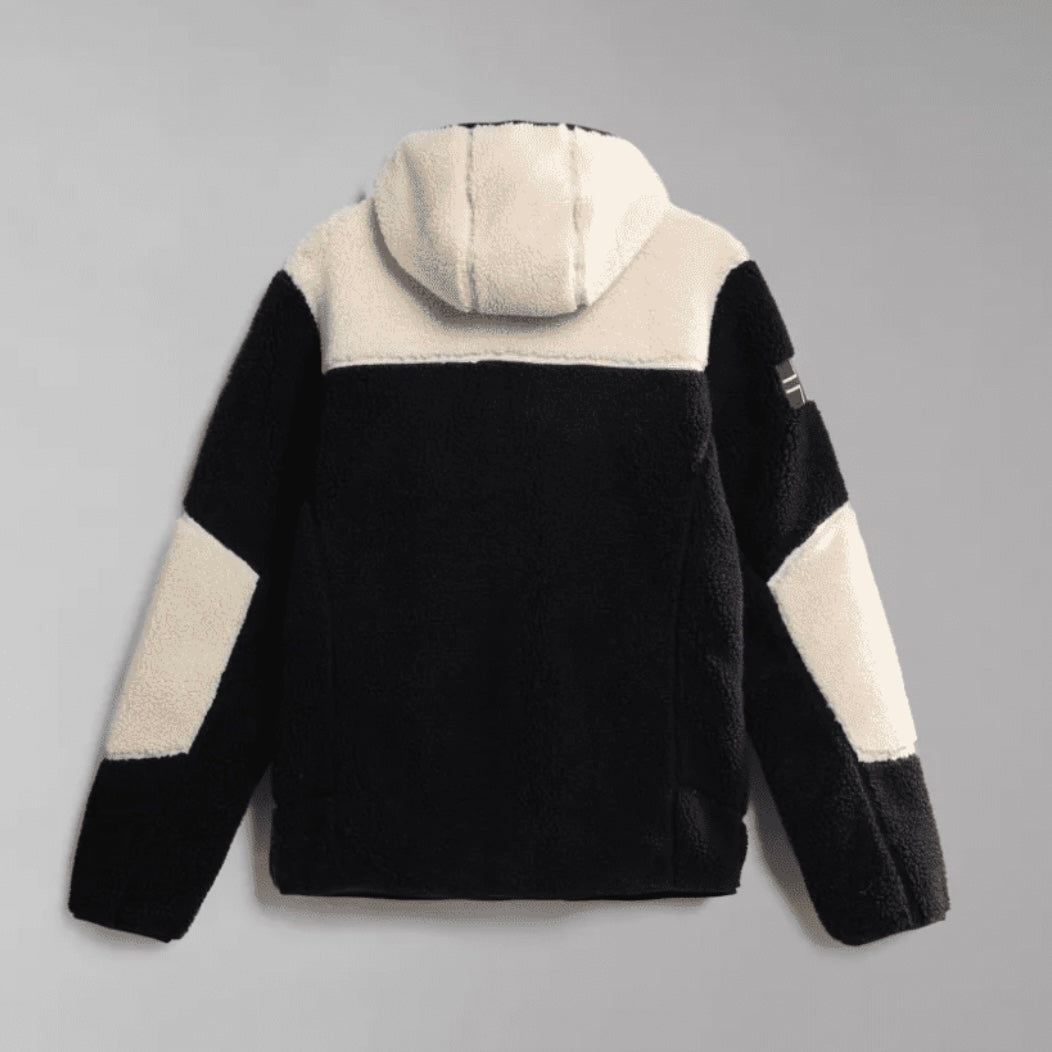 Napapijri Yupik Fleece Full Zip WhiteCap “ Grey-Black “