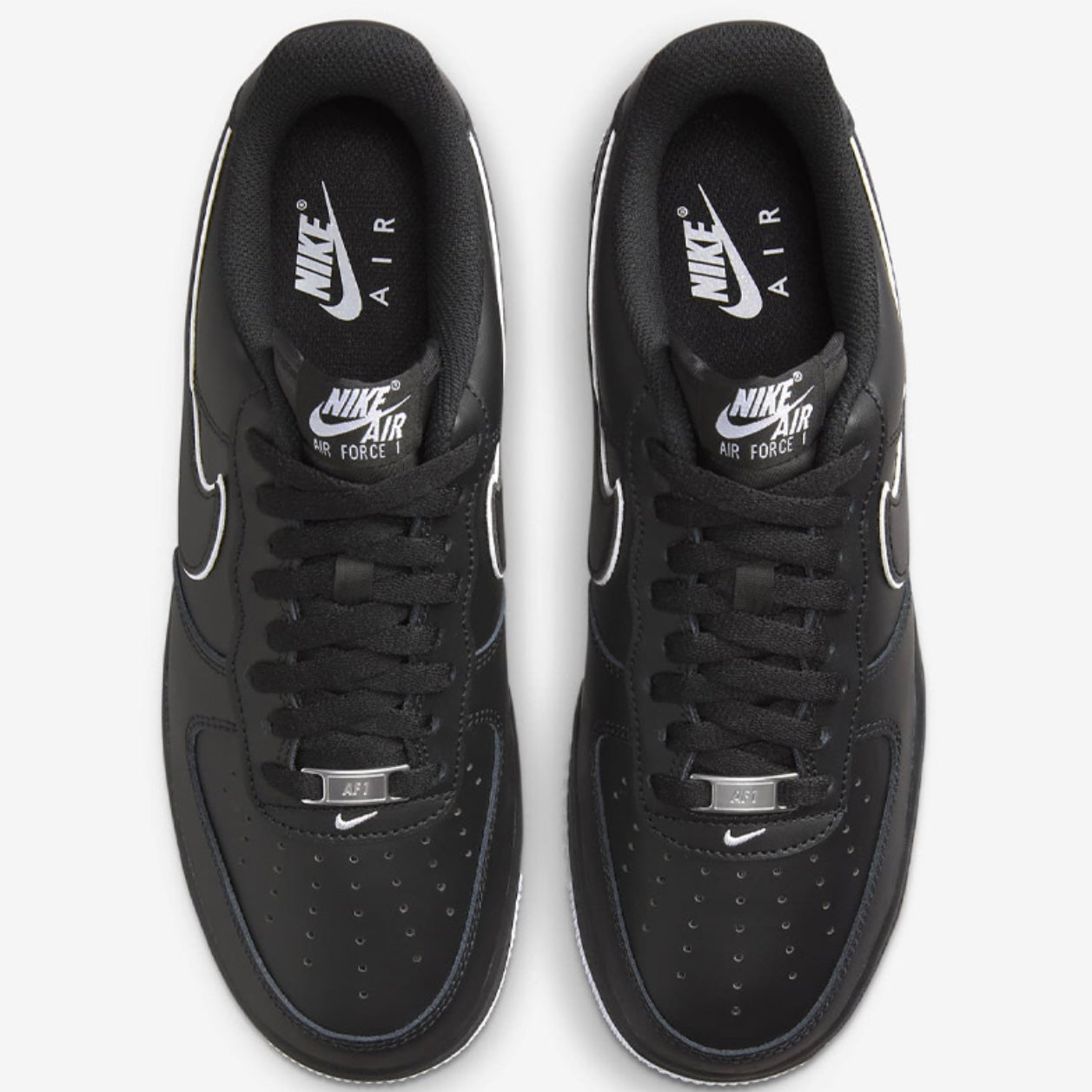 Nike Air Force 1 '07 Low Black White Sole Ath